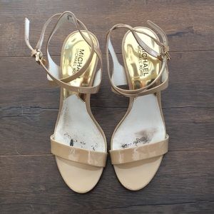 Sexy, strappy, Patton leather heels size 7M